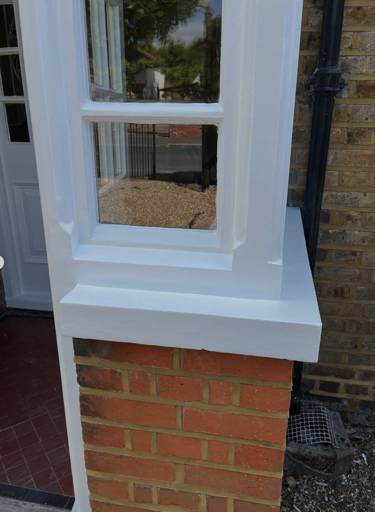 After — Rotten bay window sill repaired and repainted, Exterior joinery · Hampton